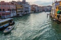 Venice cityscape, water canals and traditional buildings. Italy, Europe